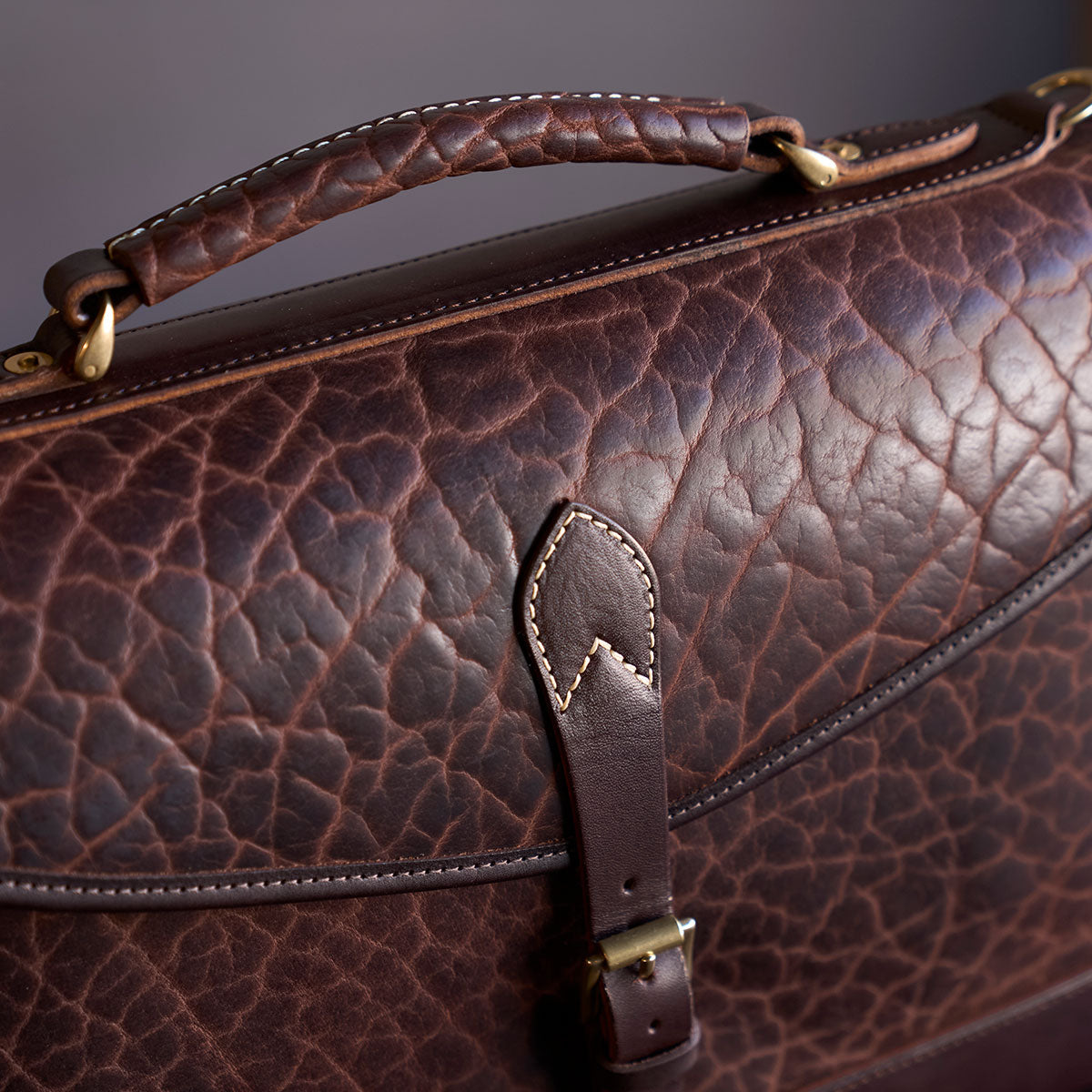 No.970 CO Executive Briefcase | Bison Brown