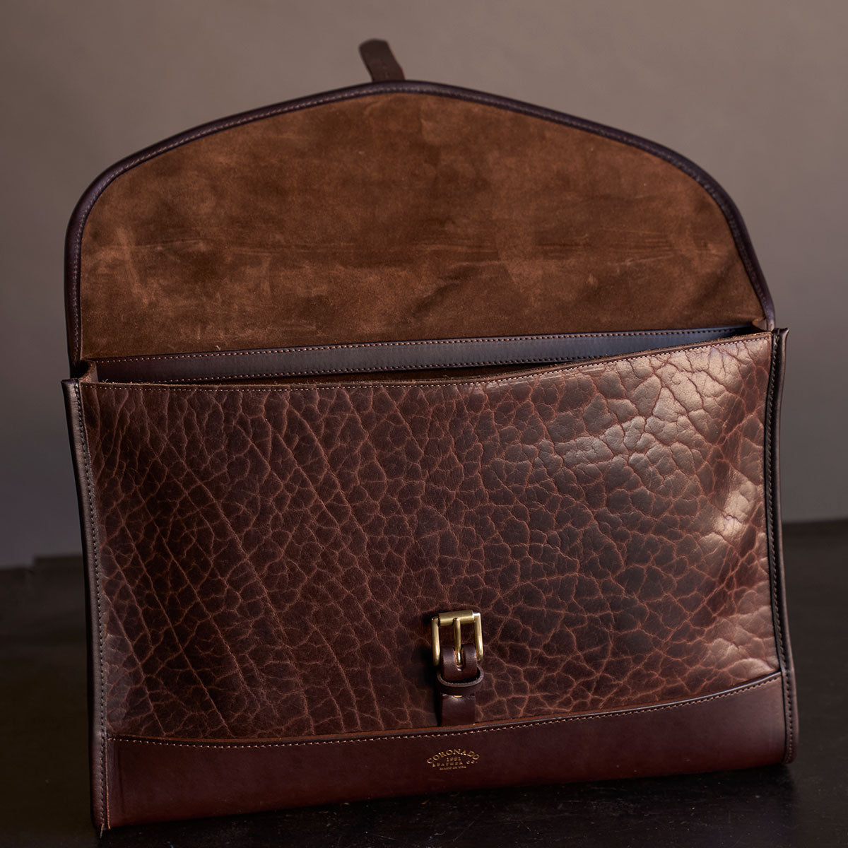 No.970 CO Executive Briefcase | Bison Brown