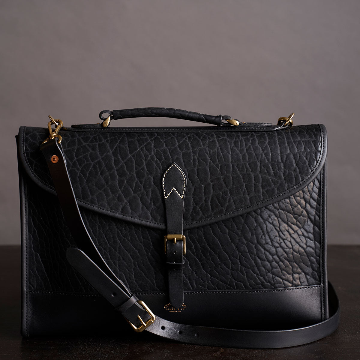 No.970 CO Executive Briefcase | Bison Black