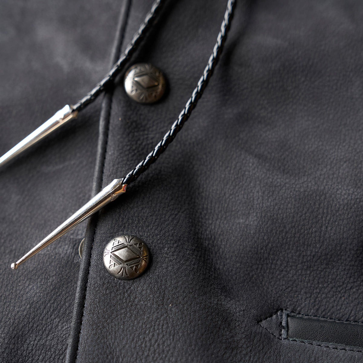 No.484 Vaquero Vest | Charcoal Nubuck