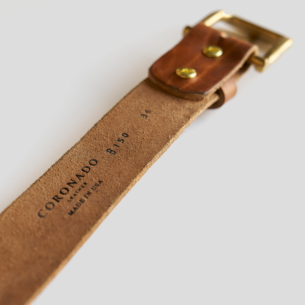 No.795 Vintage Embossed Belt | Mushroom