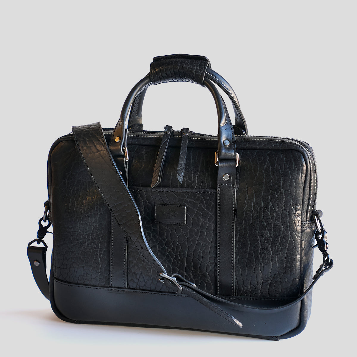 No.551 Bison Slim Briefcase | Black