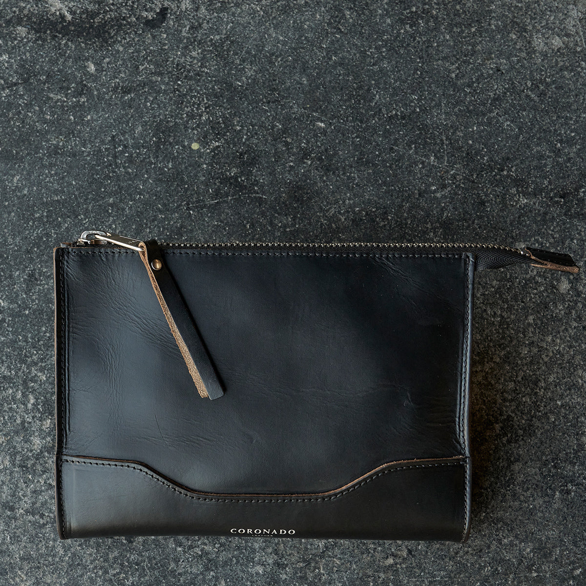 No.194 Utility Pouch | Horween® CXL Black