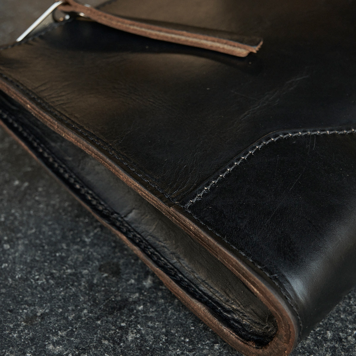 No.194 Utility Pouch | Horween® CXL Black
