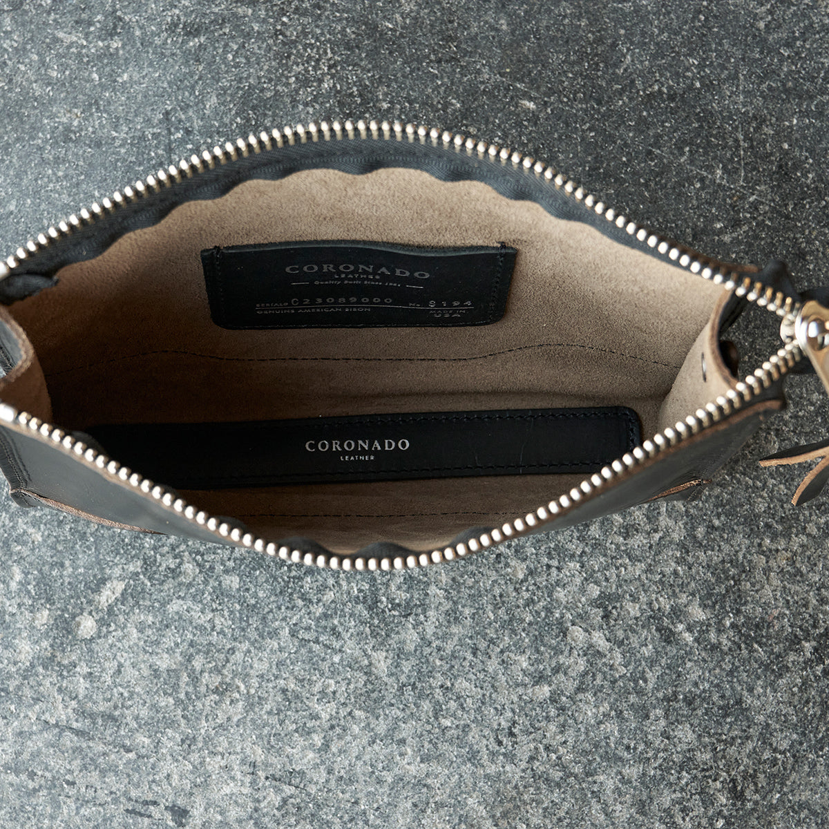 No.194 Utility Pouch | Horween® CXL Black