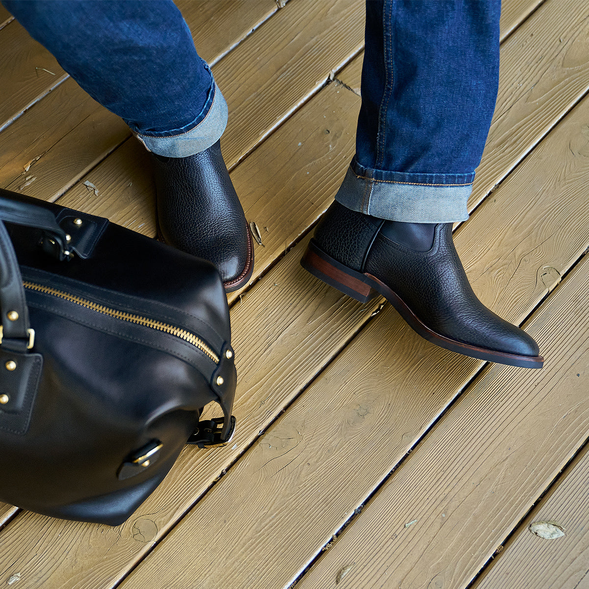 Roper Boot No.10 | Horween® Black Bison (PRE-ORDER)