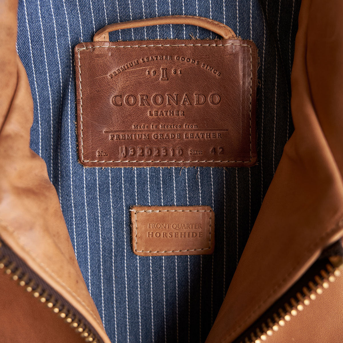 No.320 Garrison Jacket | Vintage Horsehide Tan