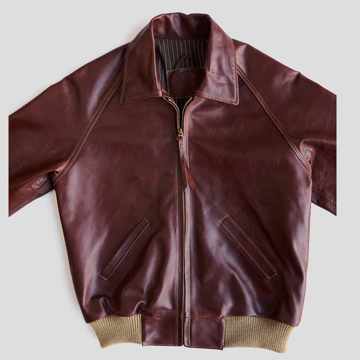 No.410 Raglan Jacket | LE Vintage Horsehide Cognac