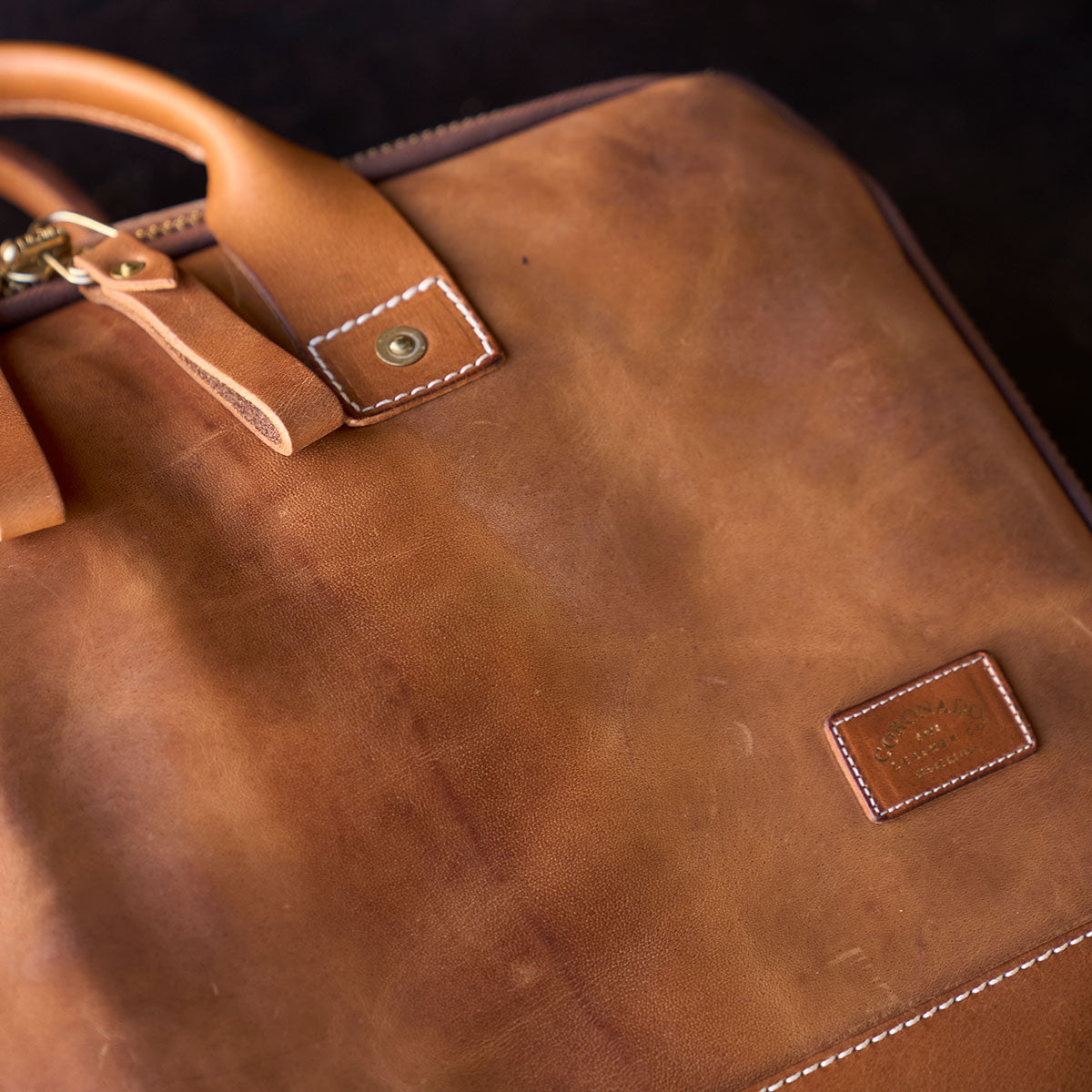 No.545 Natural SD Briefcase | Horween® Horsehide & Latigo