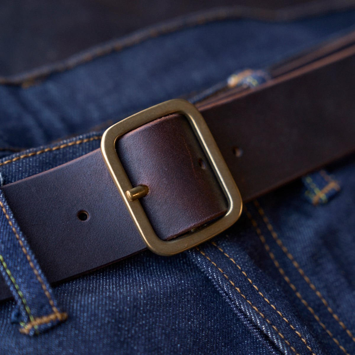No.145 Italian Garrison Belt | Horween® Latigo Brown