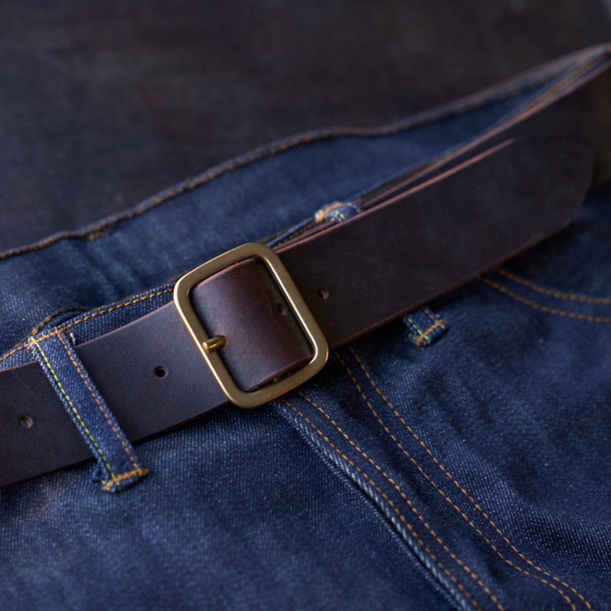 No.145 Italian Garrison Belt | Horween® Latigo Brown