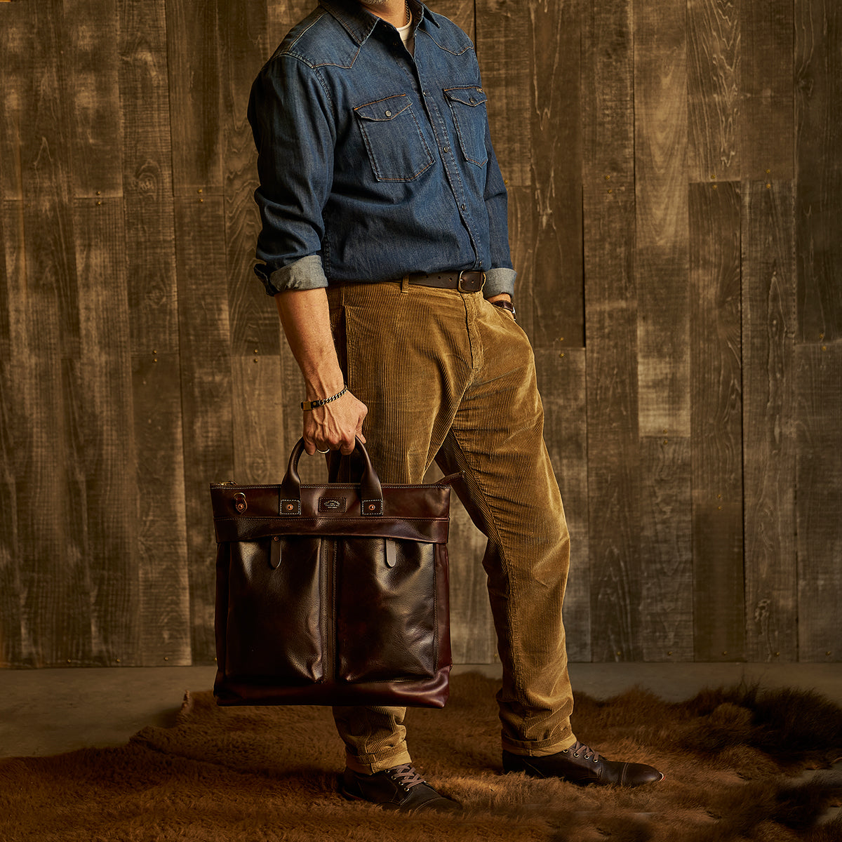 No.160 Primo Tote | Horsehide Brown