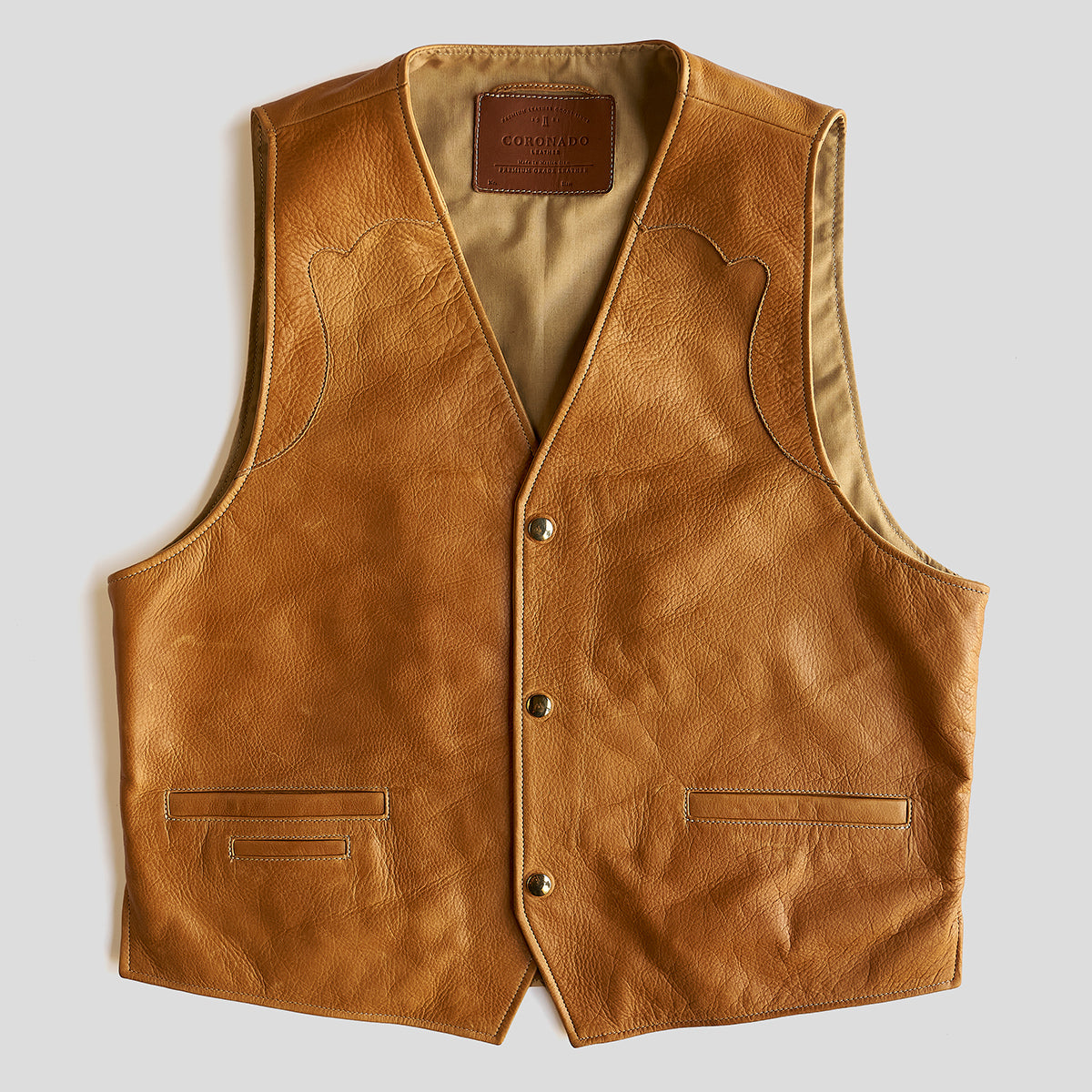 No.169 Garrison Vest | LE Saddle Tan