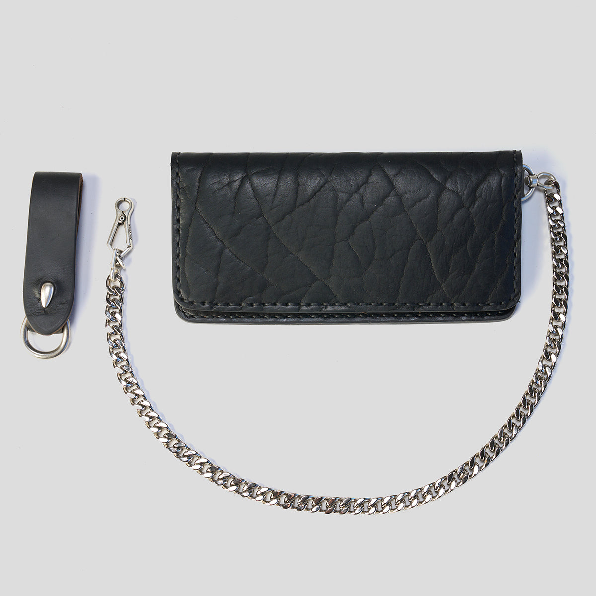 NO.830 Long Wallet | Shrunken Bison Black