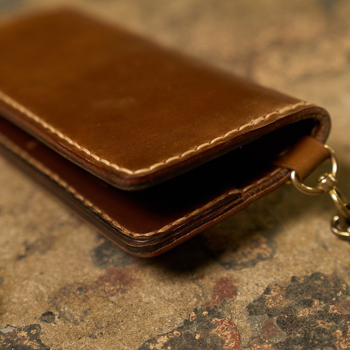 No.830 Horween® Shell Chain Wallet No.9