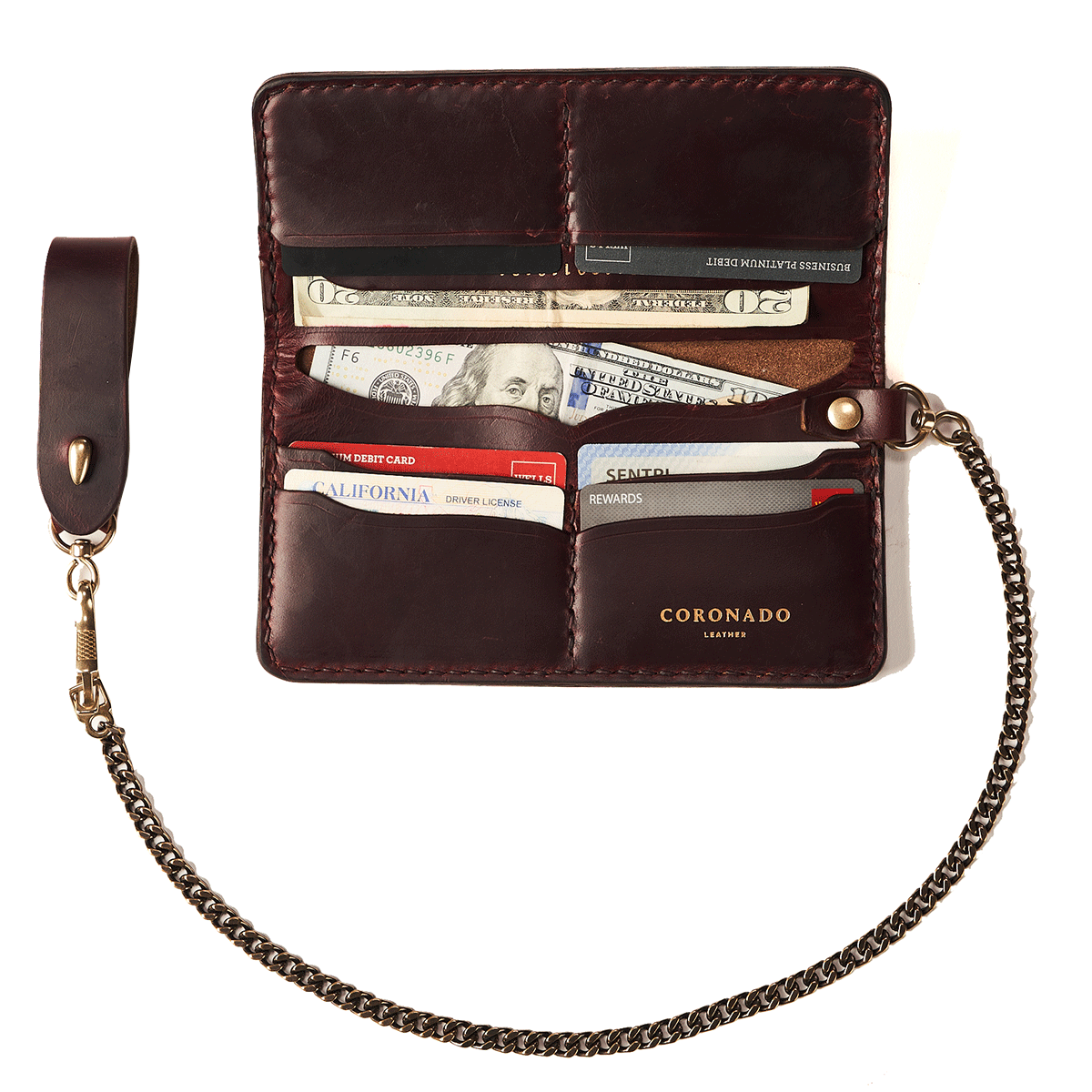 No.830 Horween® Shell Chain Wallet No.9