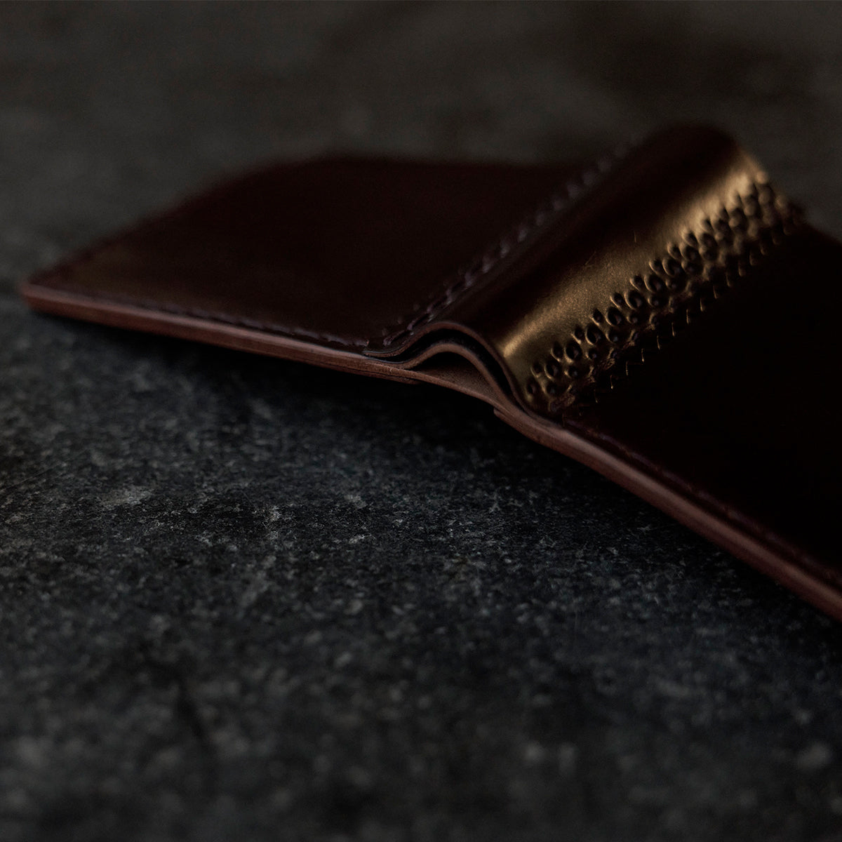 Shell Brogue Wallet No. 40 | Marble Green