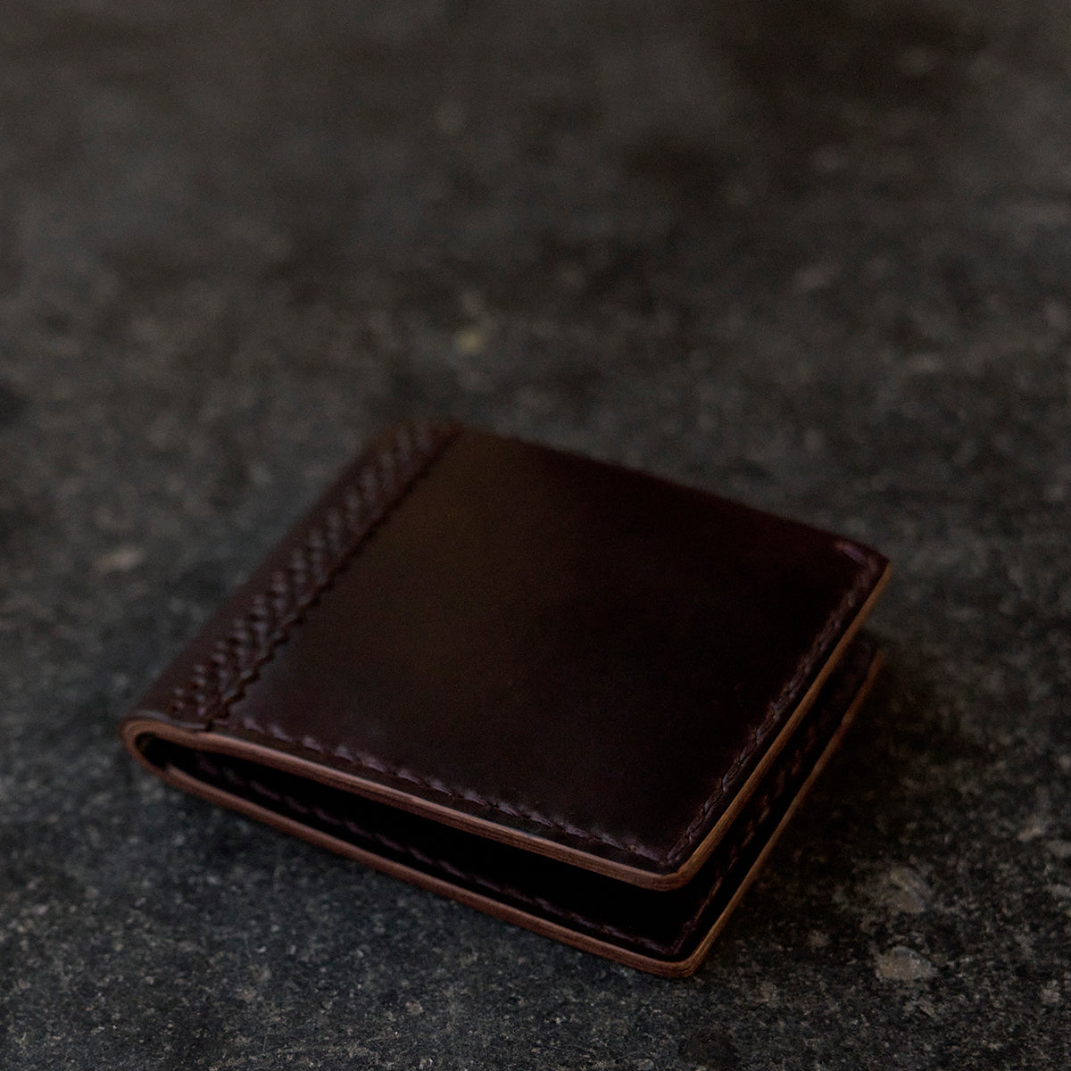 Shell Brogue Wallet No. 40 | Marble Green