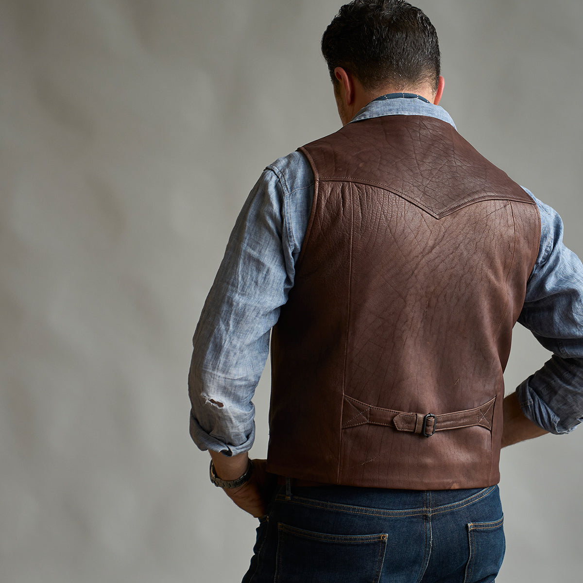 The No.29 Lapel Vest | Bison Brown